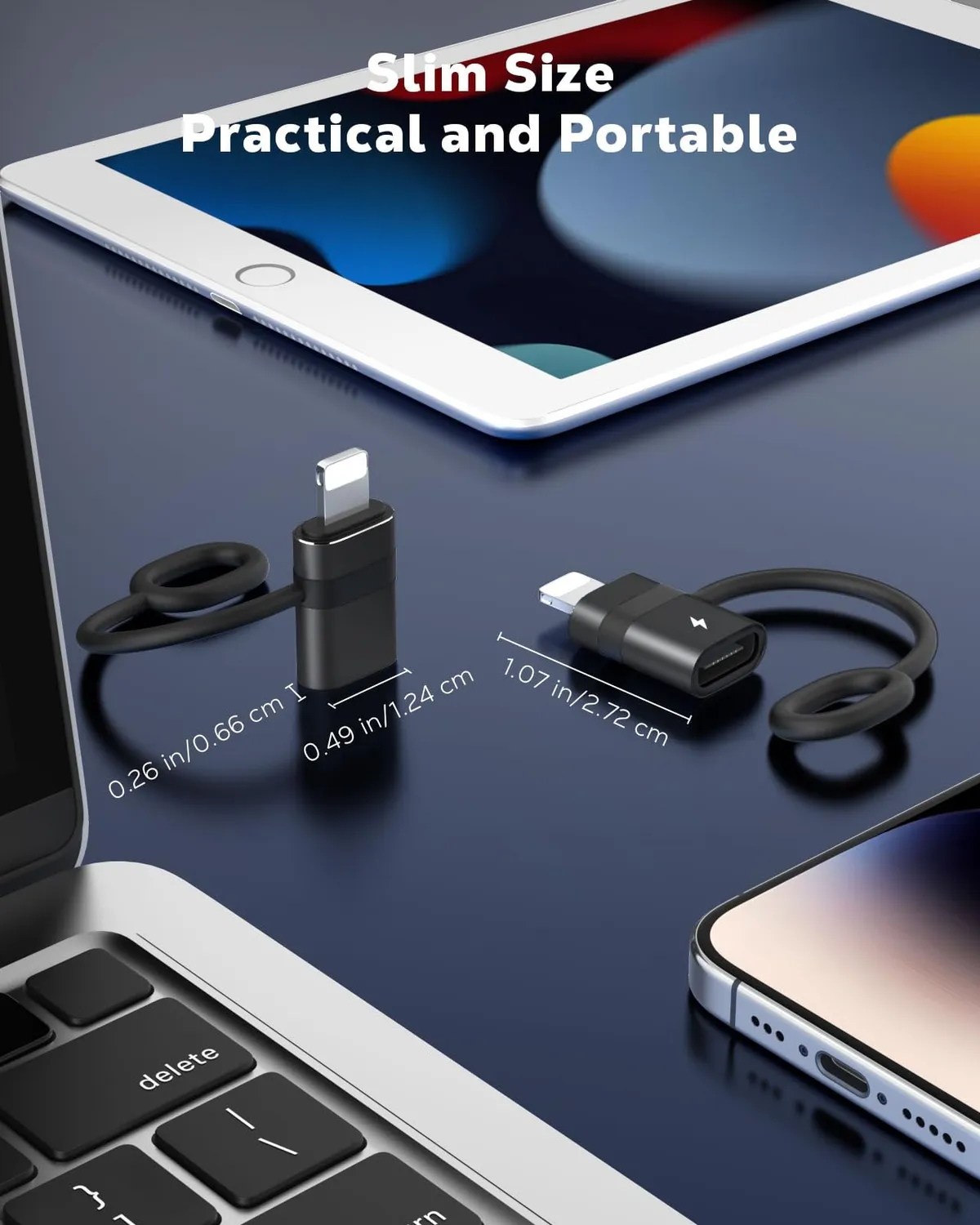 MoKo USB-C Lightning Adattatore Nero 36W 2 pezzi