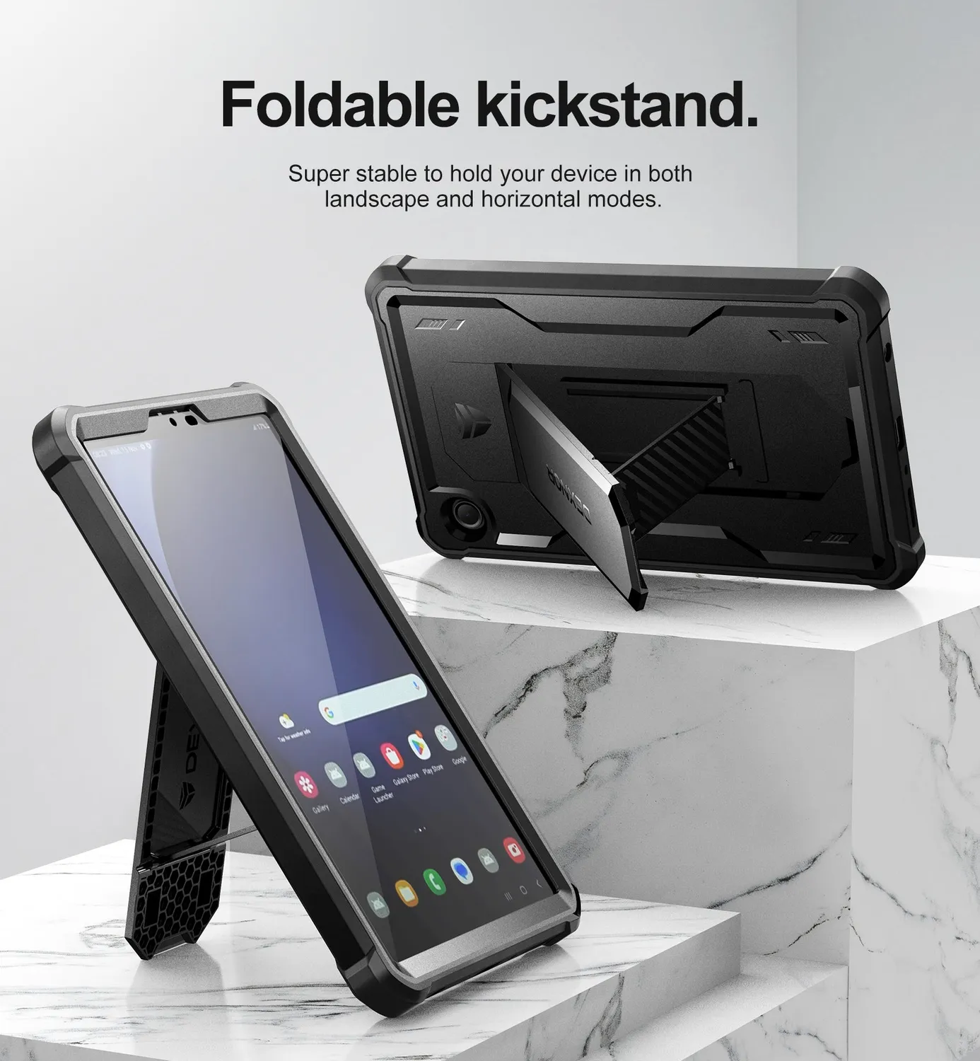 Dexnor Galaxy Tab A9 8.7 custodia nera corazzata