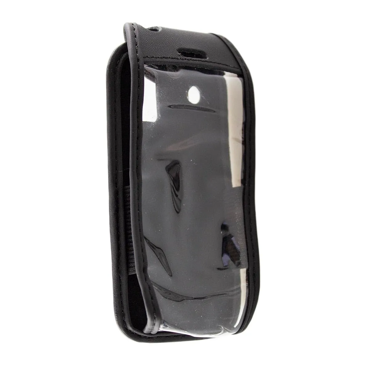 caseroxx Seniorenhandy 2,4 borsa pelle cintura nera finestra