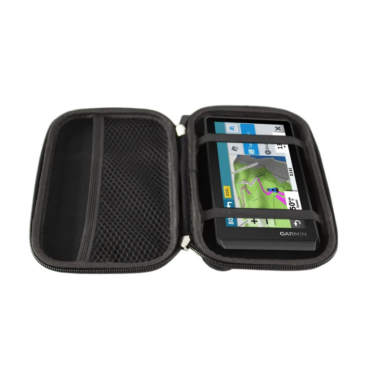 caseroxx Zumo XT custodia GPS EVA nera con rete