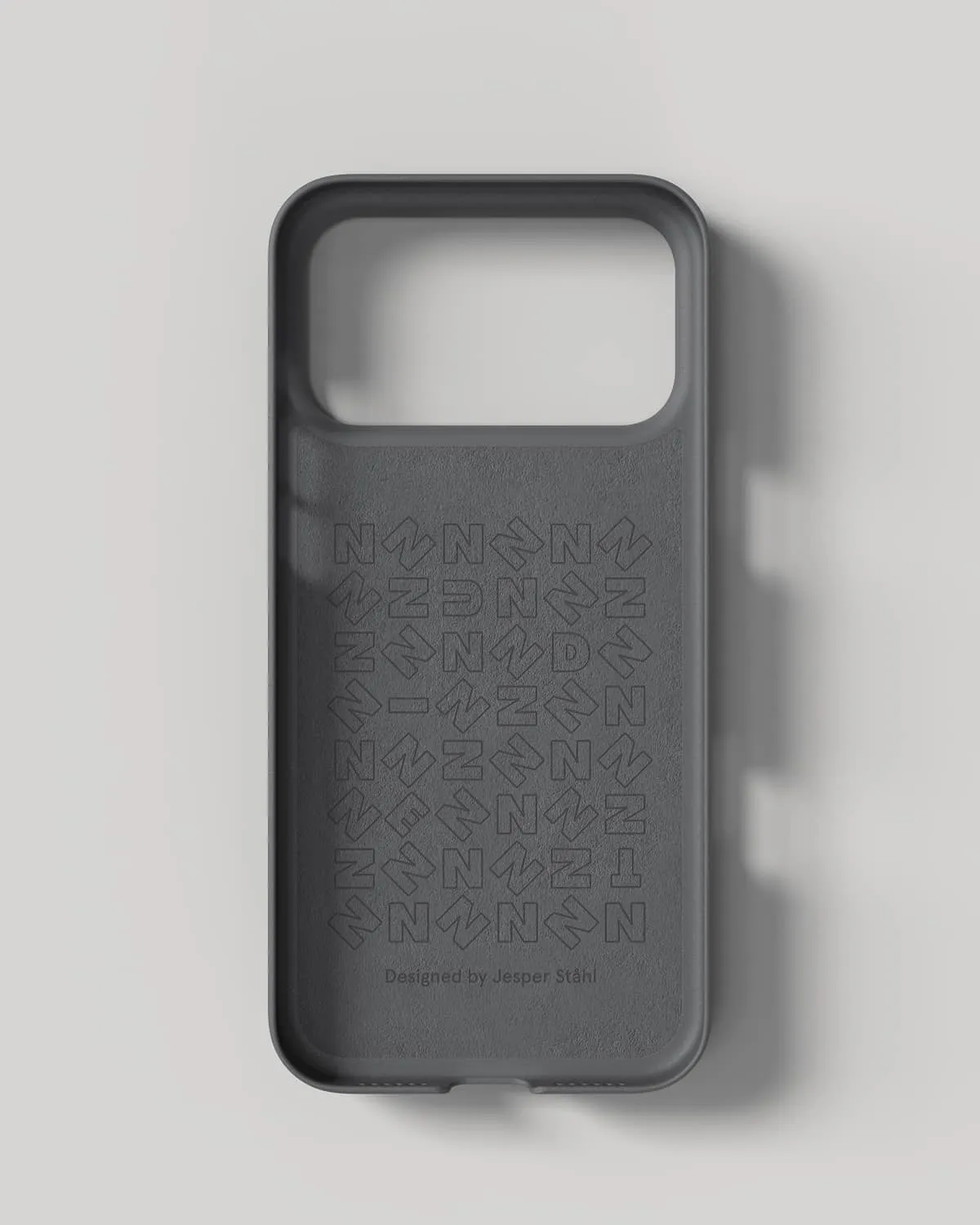 Nudient Thin Case iPhone 18 Pro Max cover Ash Grey sottile