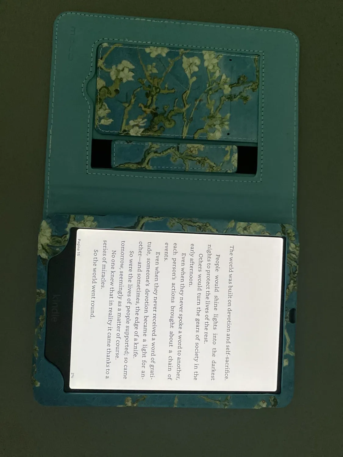 MoKo Cover Kindle Paperwhite 6,8" Fiori con stand