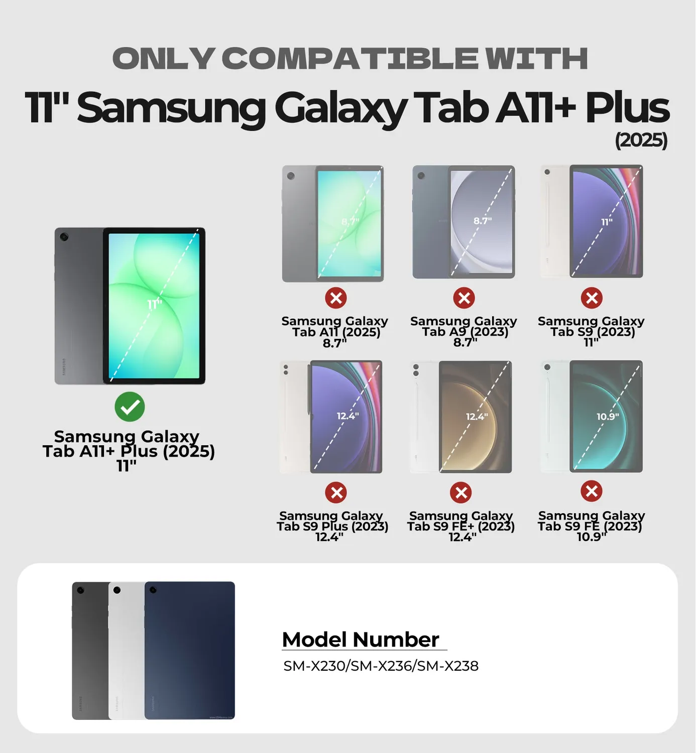Dexnor Galaxy Tab A11 Plus 11" cover rugged blu anturto