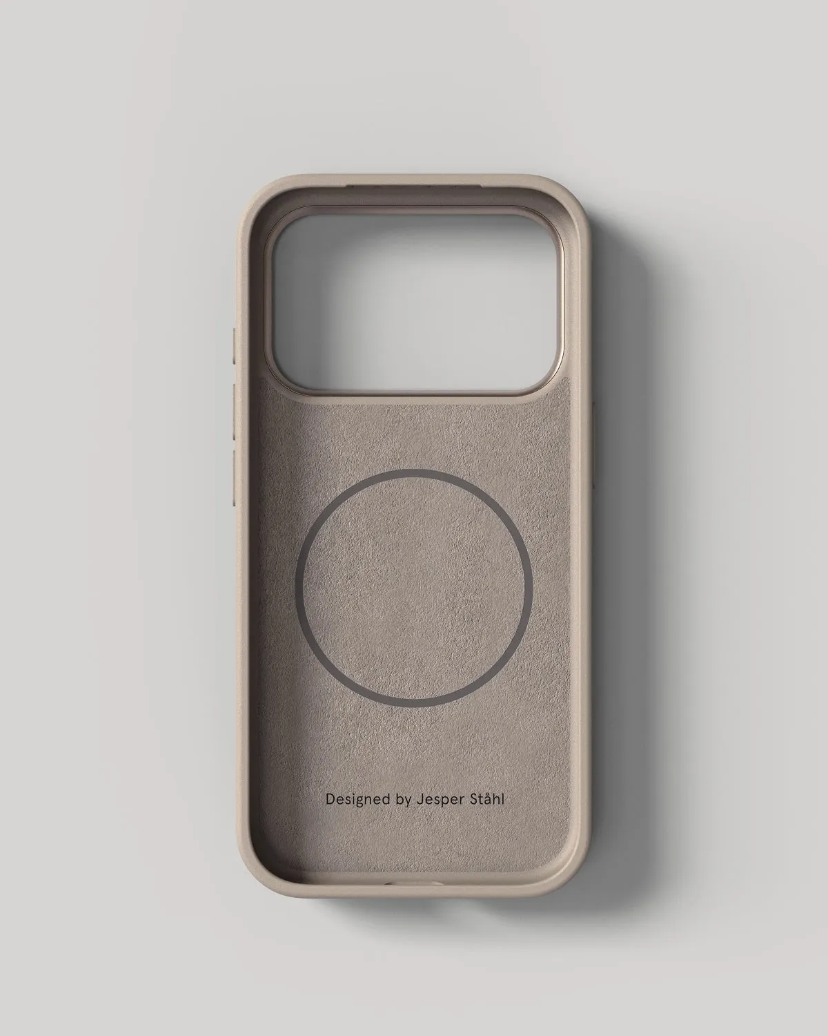 Nudient Bold Case custodia iPhone 17 Pro Linen Beige MagSafe antiurto