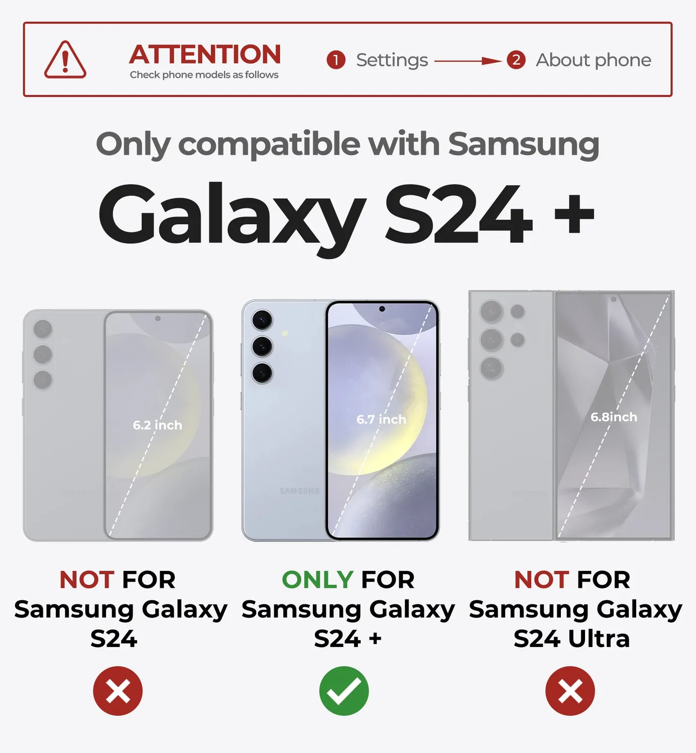 Dexnor cover Samsung Galaxy S24 Plus nera antiurto