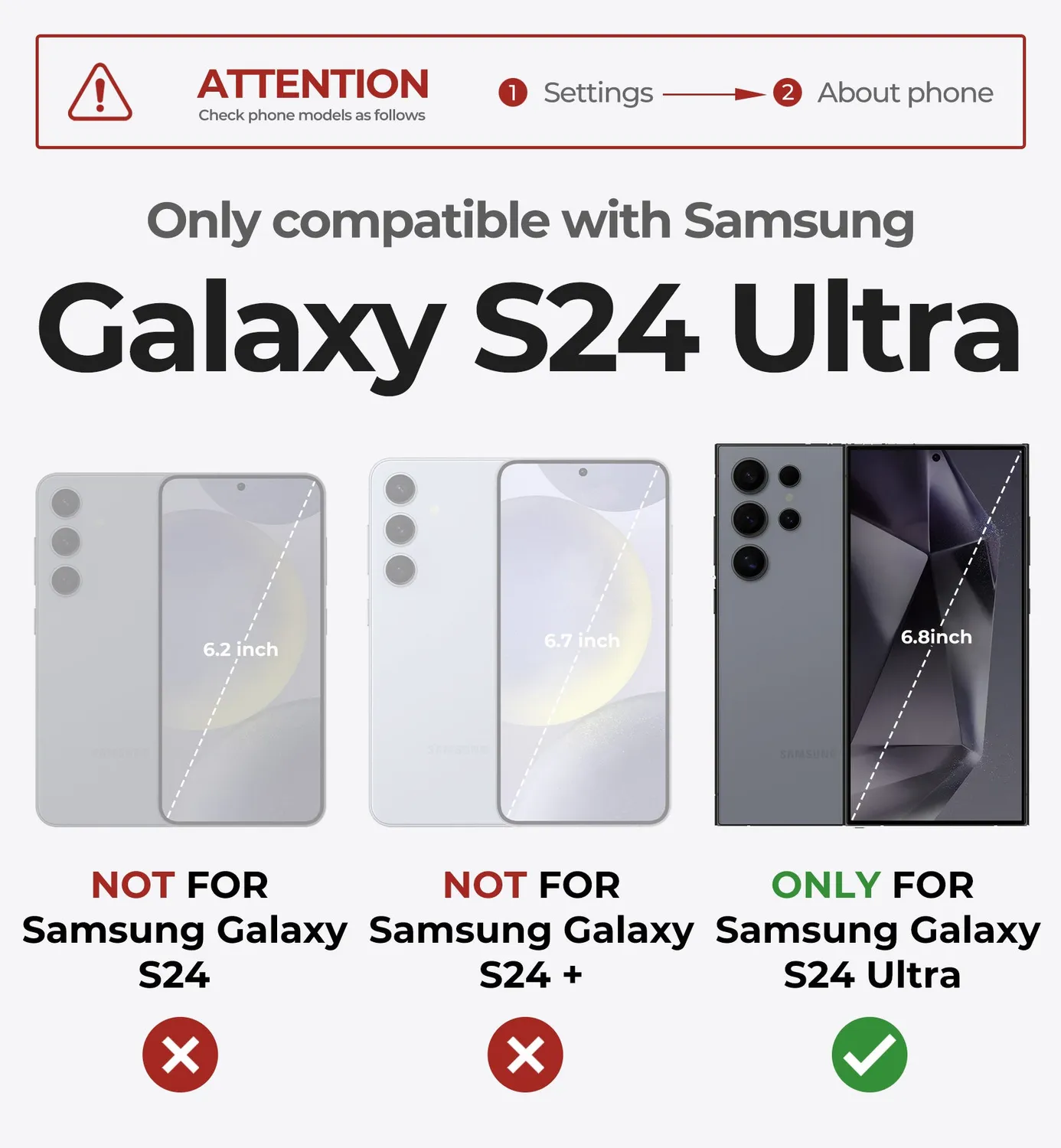 Dexnor Galaxy S24 Ultra Cover rugged nera antiurto