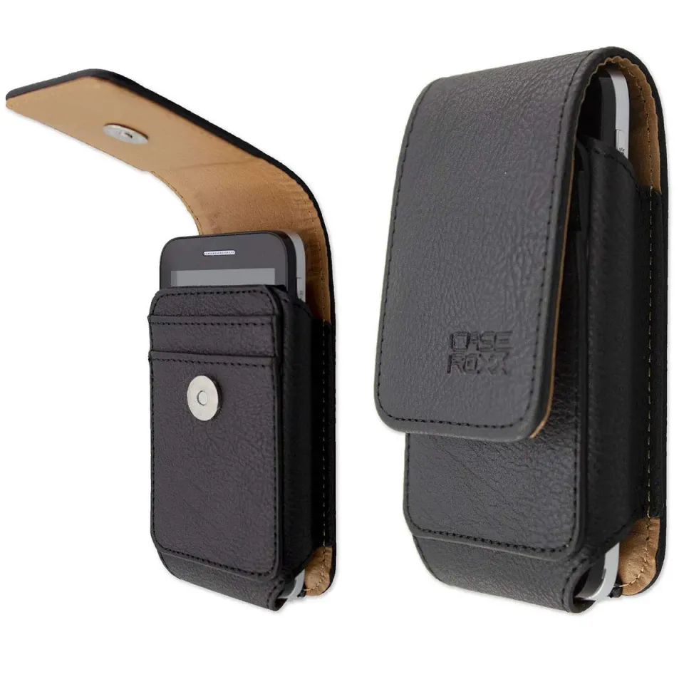 caseroxx Alcatel 2008G borsa pelle nera con passante