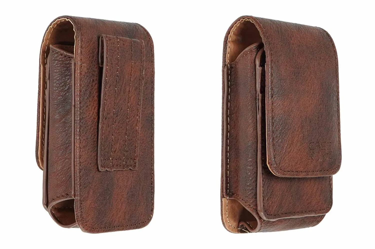caseroxx Borsa Outdoor Fondina Ecopelle Marrone Magnetica