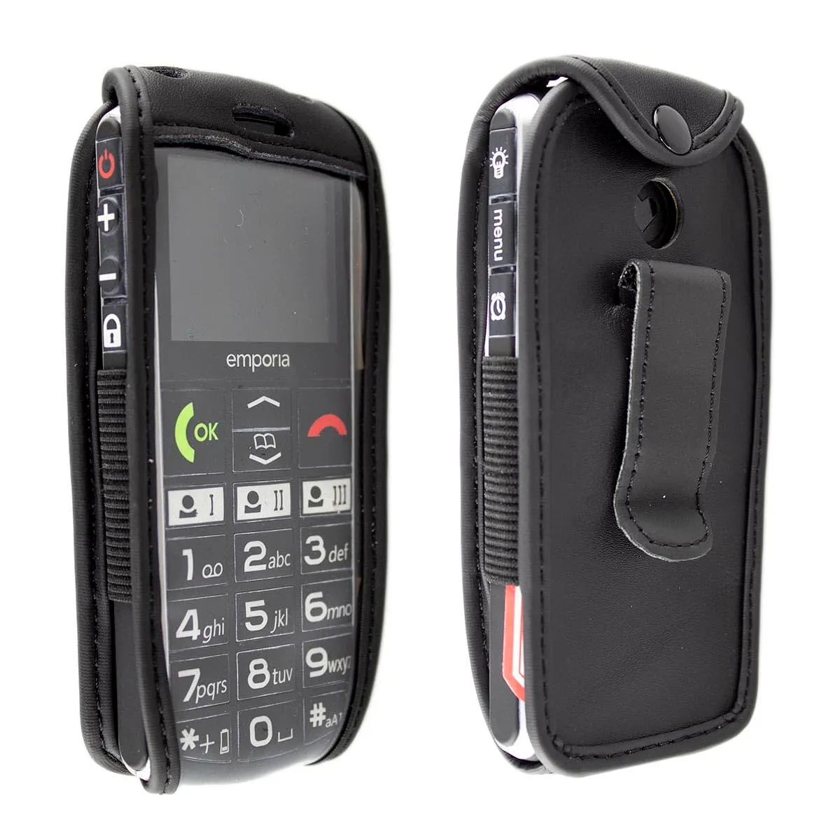 caseroxx Emporia Simplicity V27 borsello pelle nero finestra