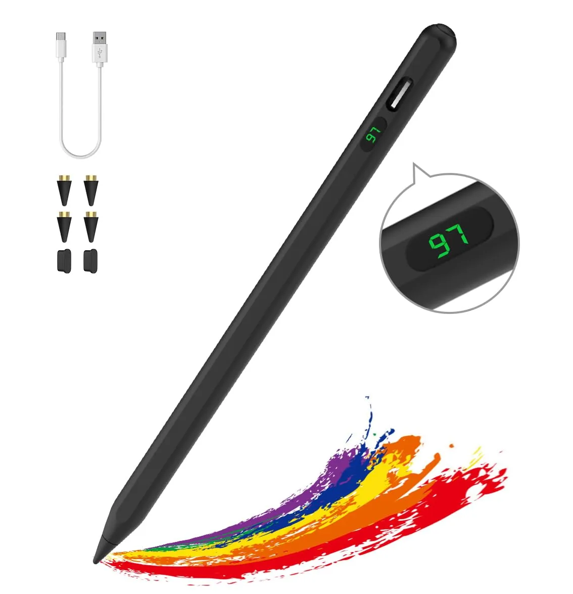 MoKo Penna Stilo Touch Display Bianco 4 Punte