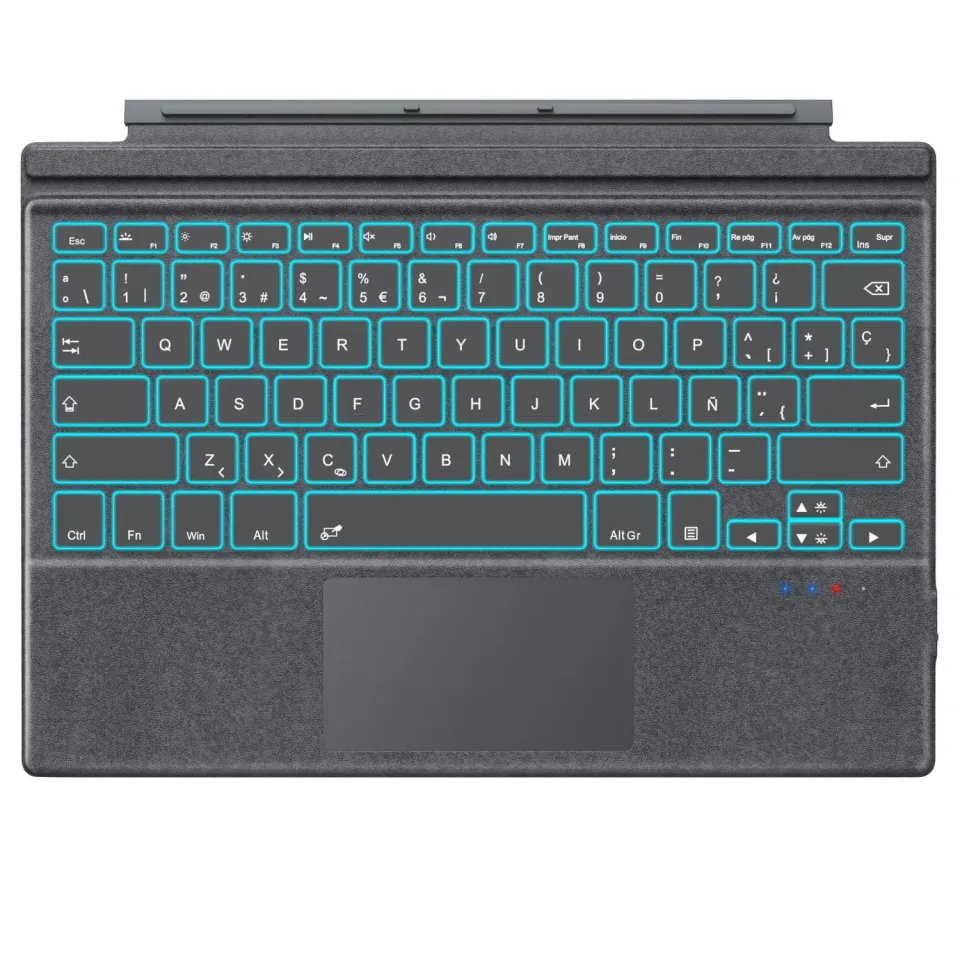 MoKo Surface Pro 7 tastiera spagnola grigia retroilluminata