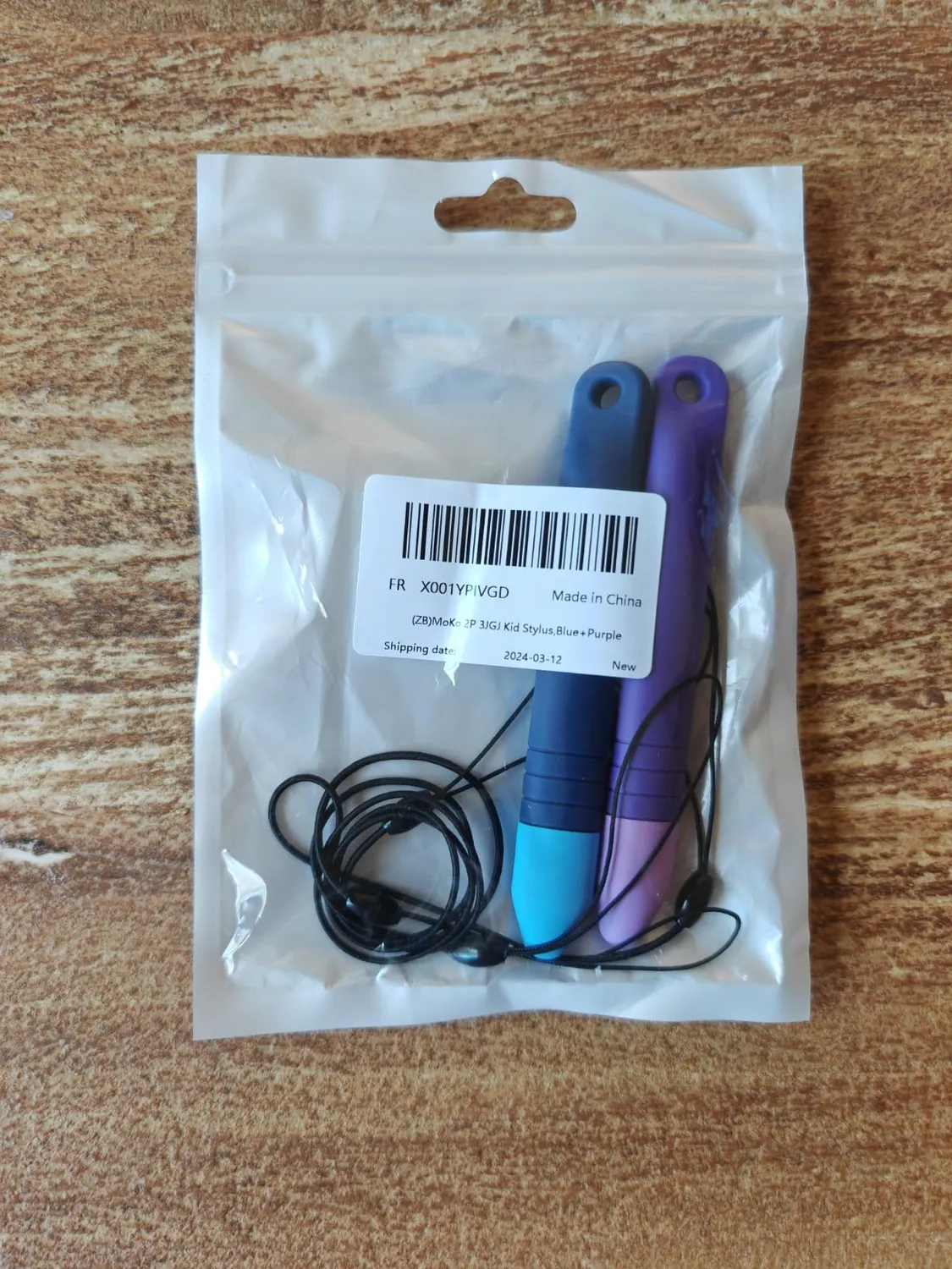 MoKo Stilo Touchscreen Bambini 2 Pezzi Blu+Viola Morbido