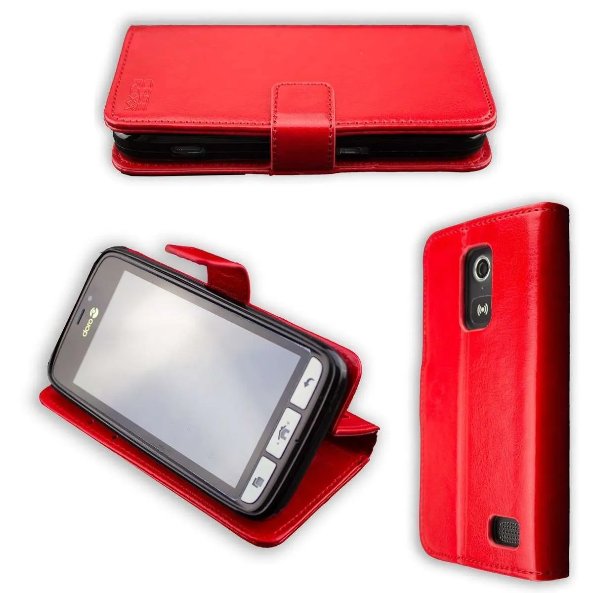 caseroxx Doro 8030 8031 custodia portafoglio rossa