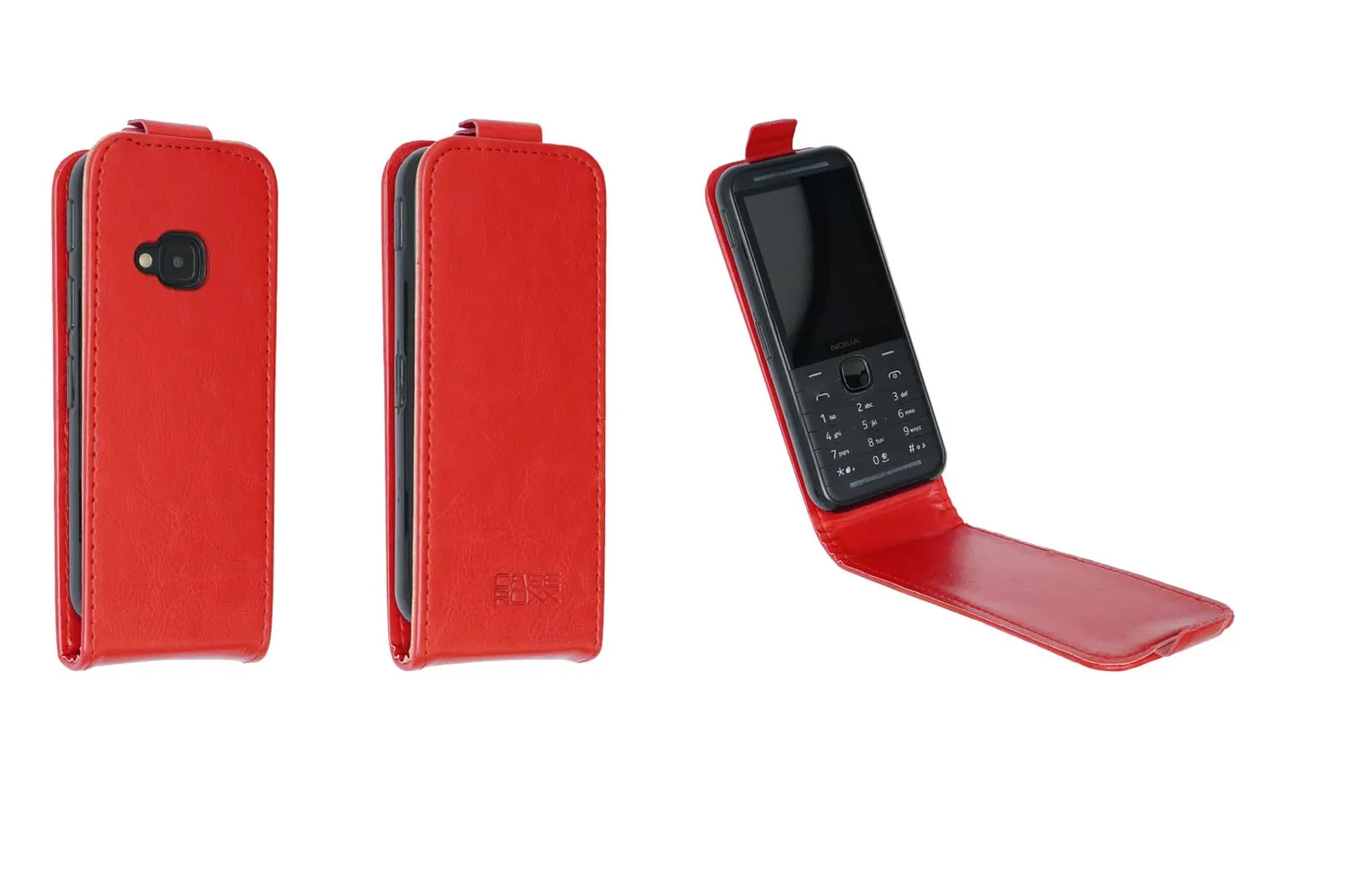 caseroxx Flip Cover Nokia 5310 (2024) custodia nero pelle