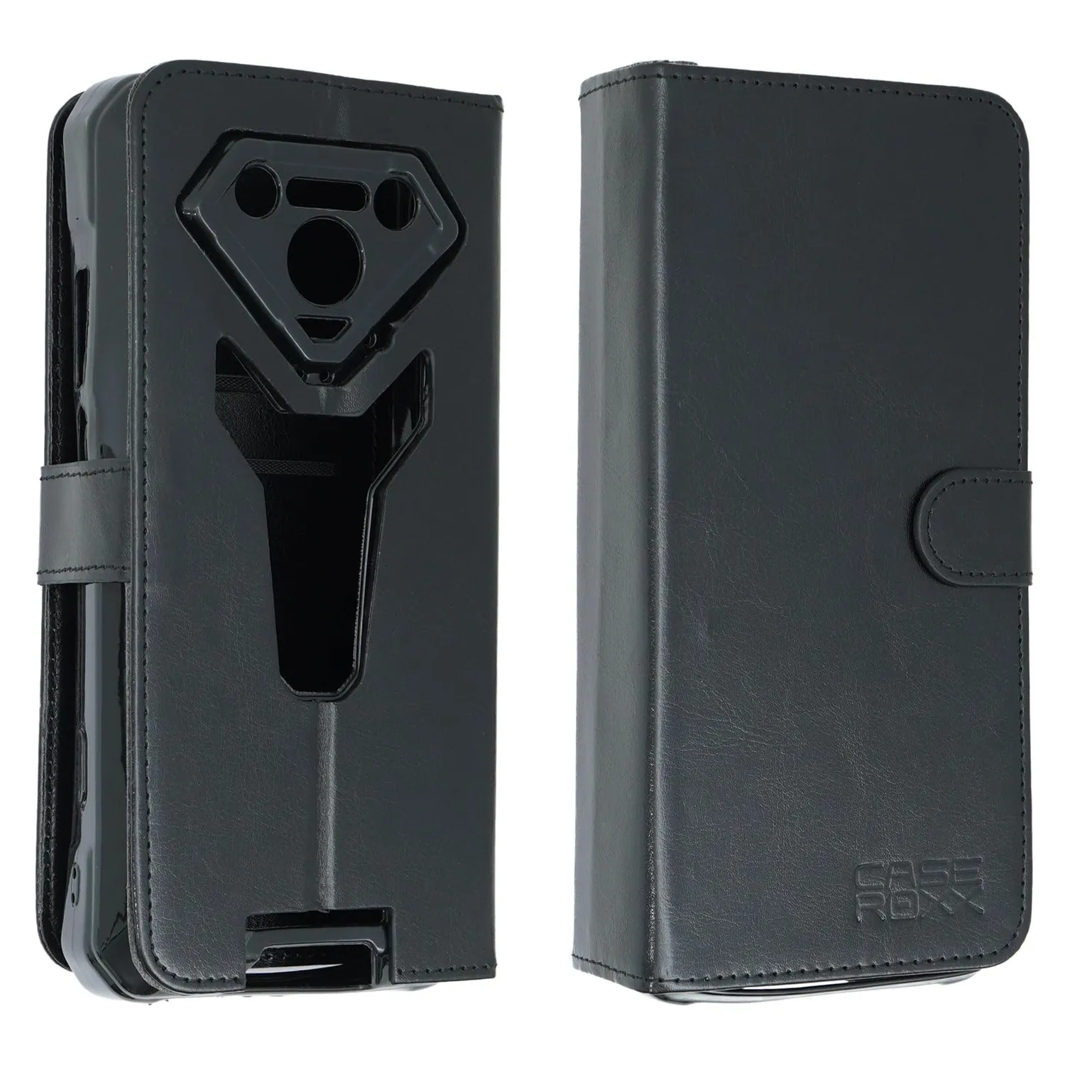 caseroxx Bookstyle Cover Ulefone Armor 34 Pro nera portacarte