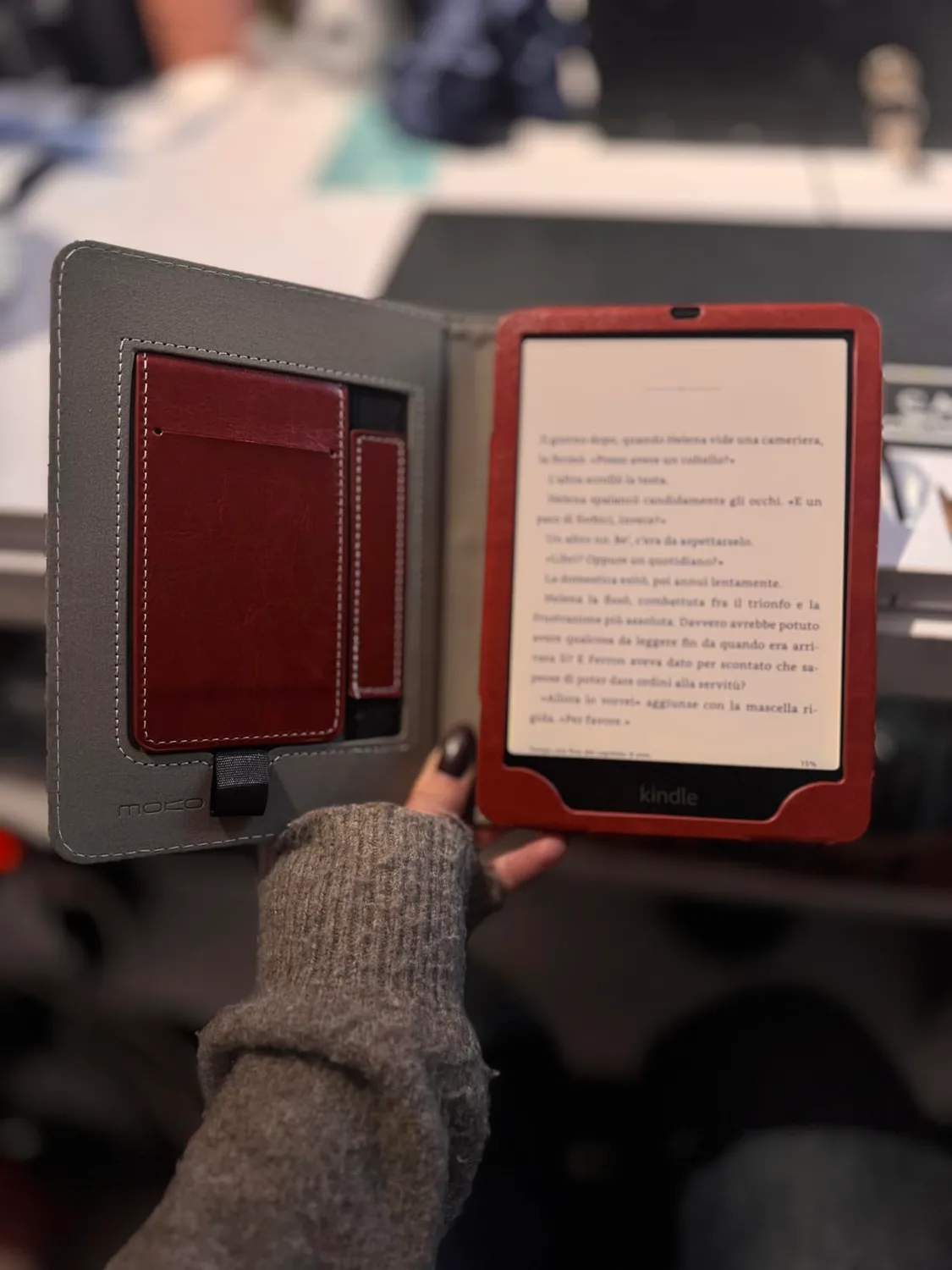 MoKo Cover Kindle Paperwhite 6,8" Fiori con stand