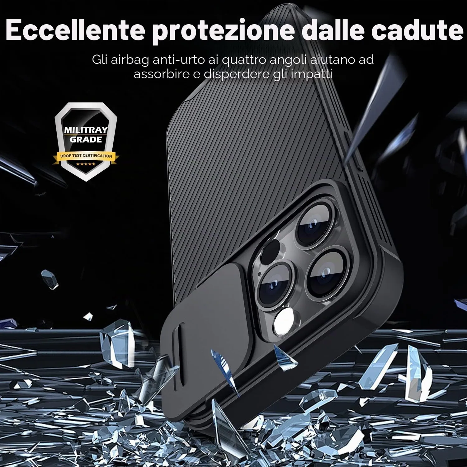 CloudValley Custodia iPhone 13 Pro Copri Fotocamera 6,1"