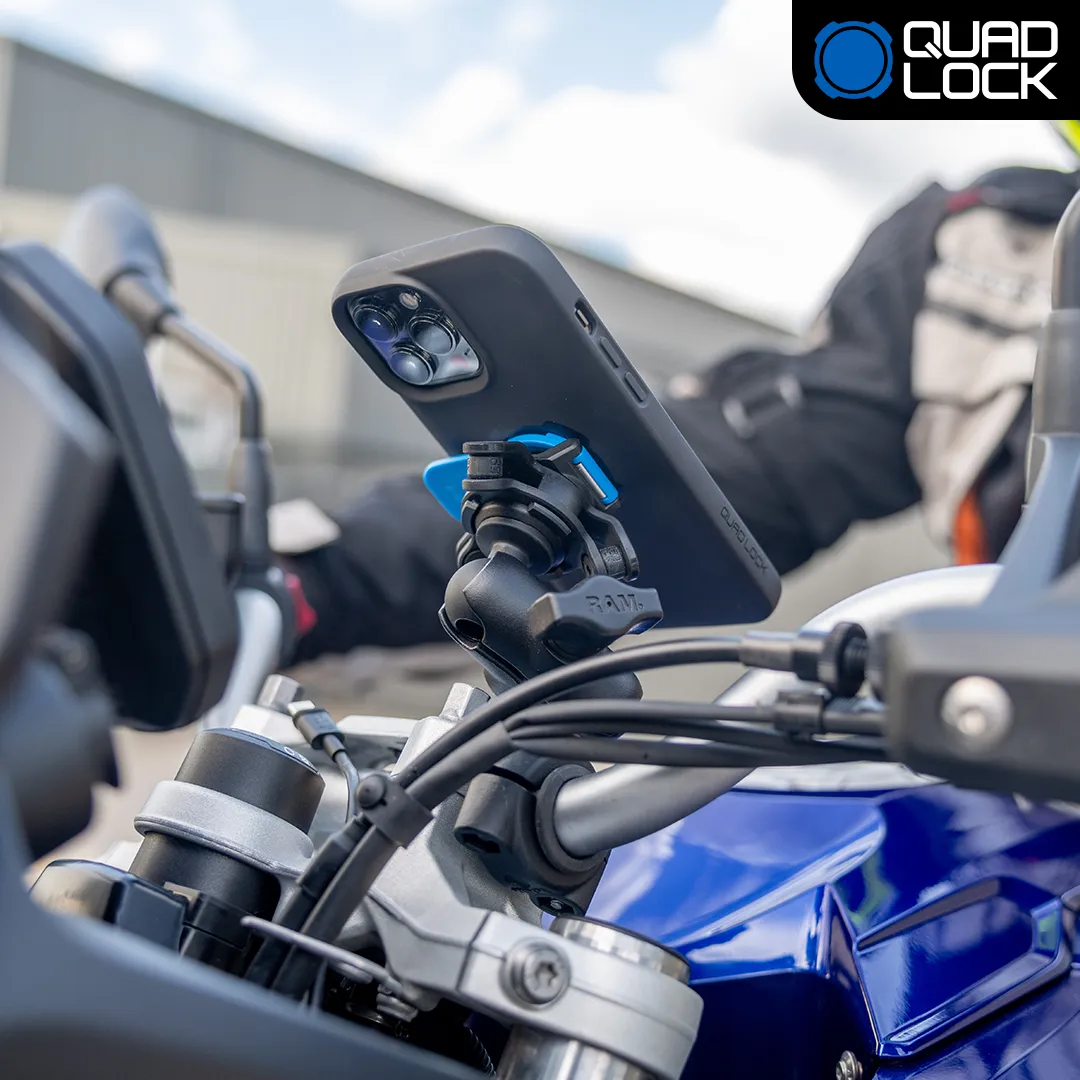Quad Lock kit moto adattatore sfera 1" iPhone antivibrazione