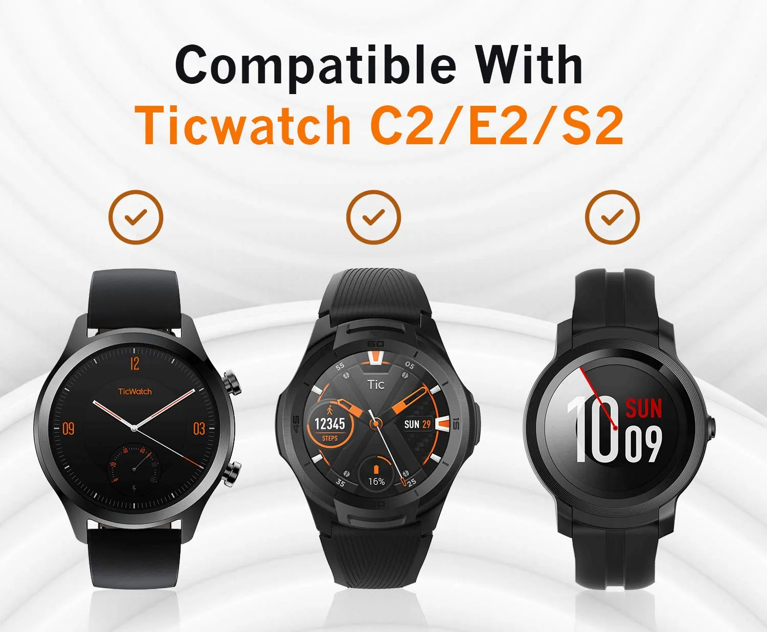 MoKo Ticwatch C2 S2 E2 pellicola vetro 6 pezzi