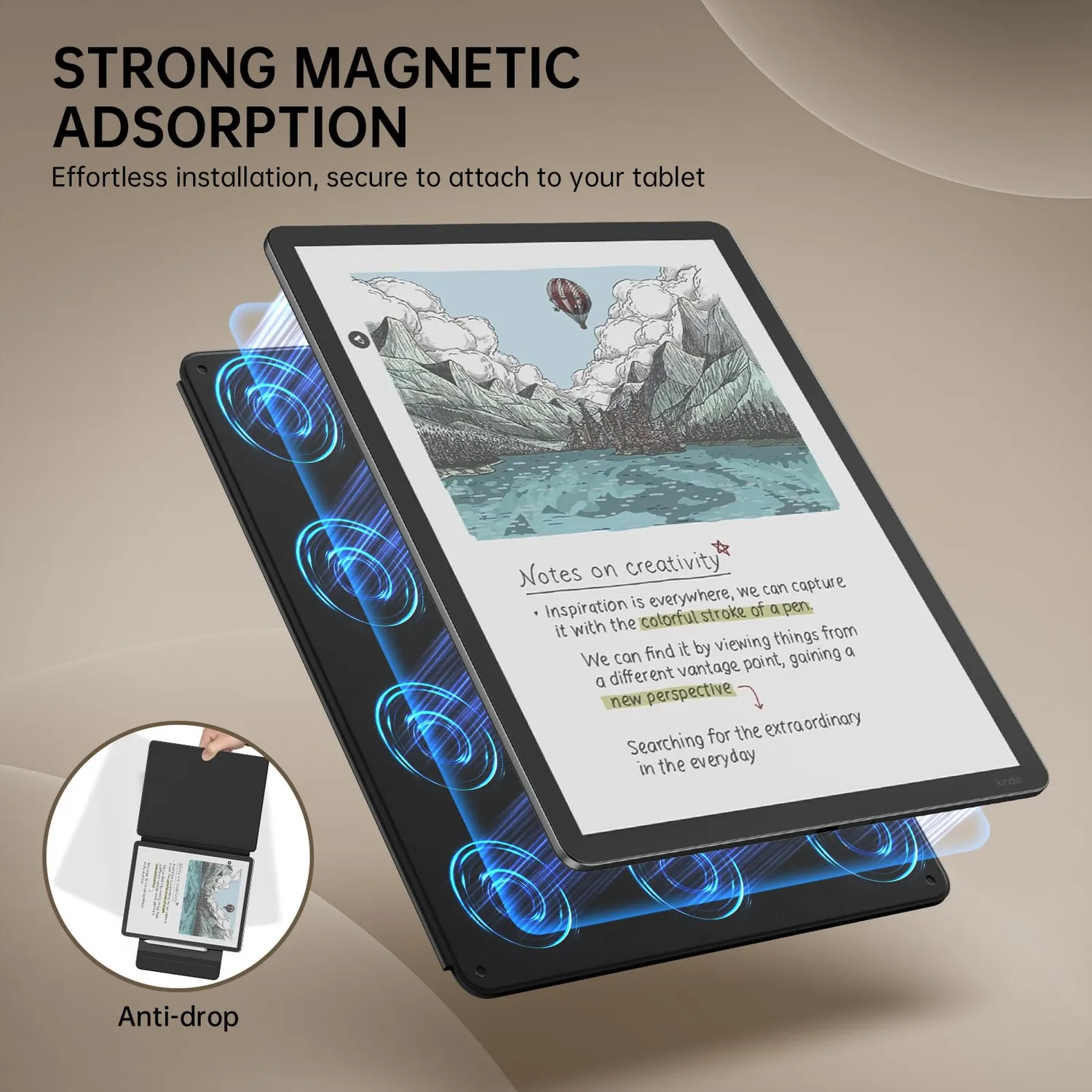 MoKo Kindle Scribe 11" 2025 custodia magnetica nero sottile