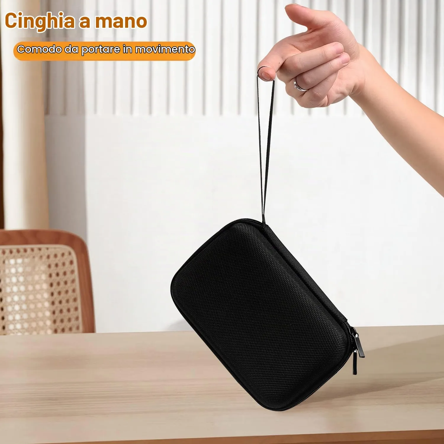 MoKo custodia GPS 7 pollici nera 18 cm imbottita