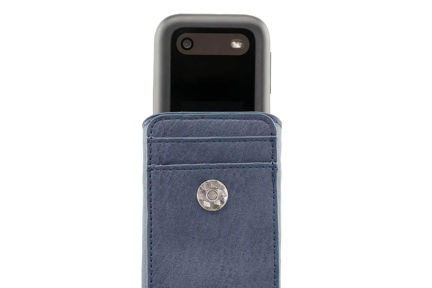 caseroxx Borsa Nokia 2660 Flip Borsello Azzurro Pelle Cintura