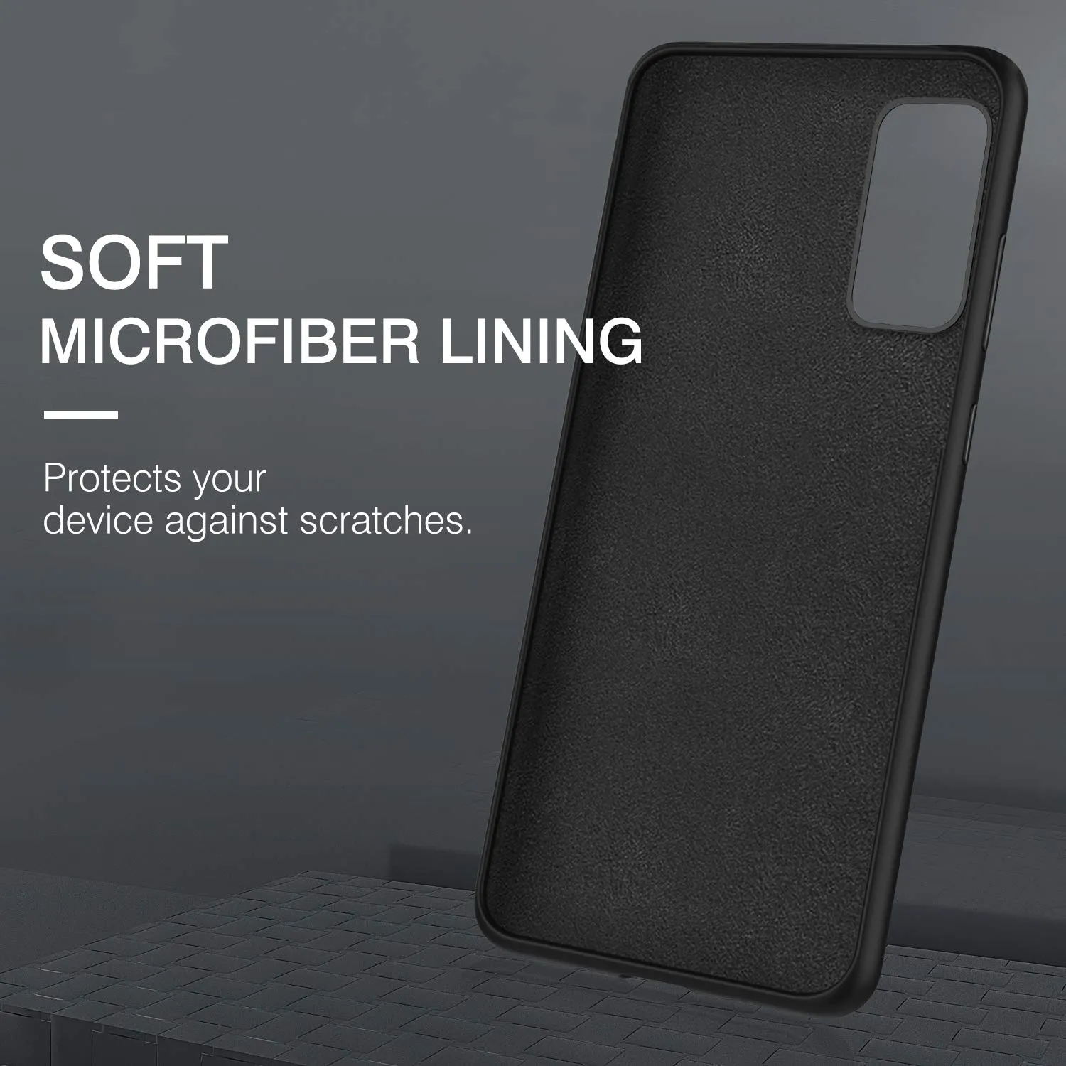 MoKo Custodia Silicone Samsung Galaxy S20 6.2" Nero Antiscivolo