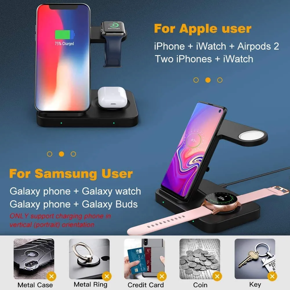 MoKo 3 in 1 caricatore wireless iPhone Watch AirPods