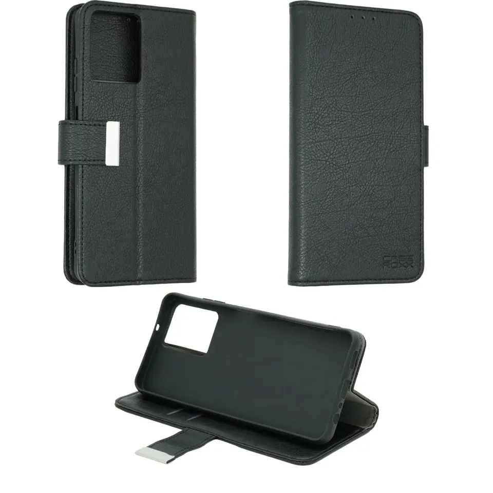 caseroxx Bookstyle custodia libro Fusion X1 nera portacarte