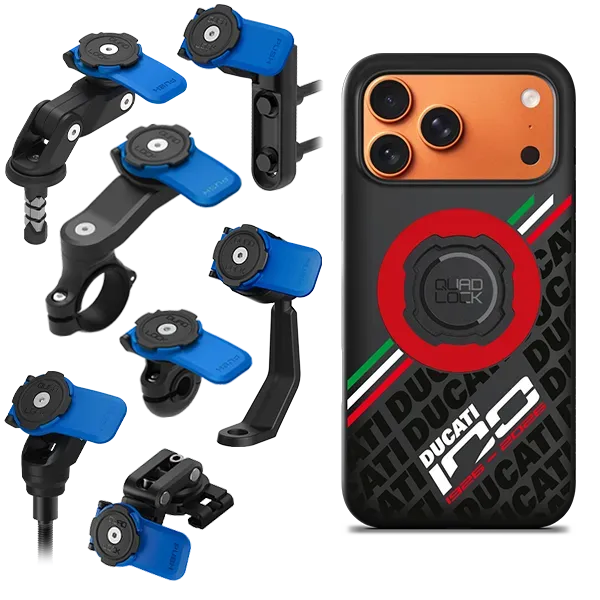 Quad Lock Ducati 100 Years kit moto MAG completo