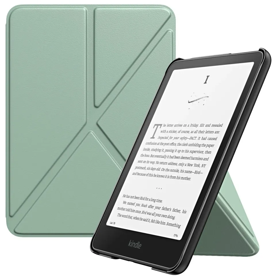 MoKo Kindle Paperwhite 12ª Gen Custodia 7" Verde Agave magnetica