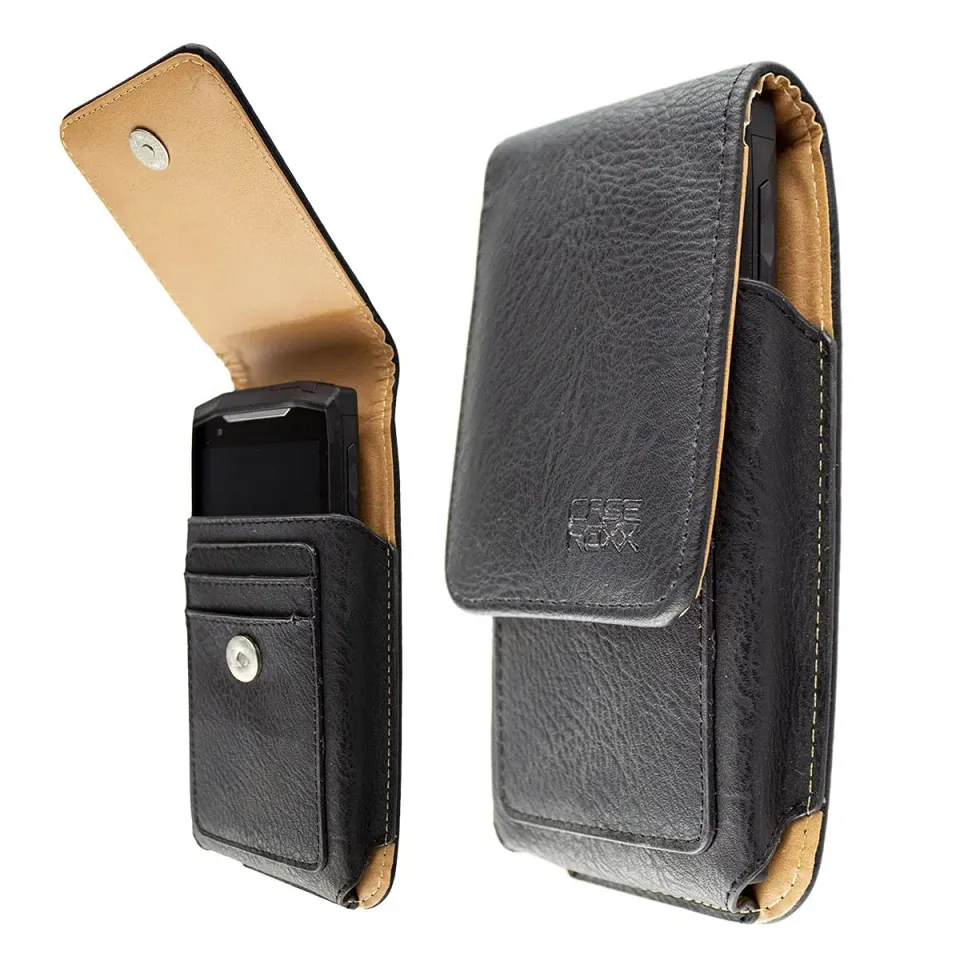 caseroxx Crosscall Core-M5 custodia cintura nera pelle