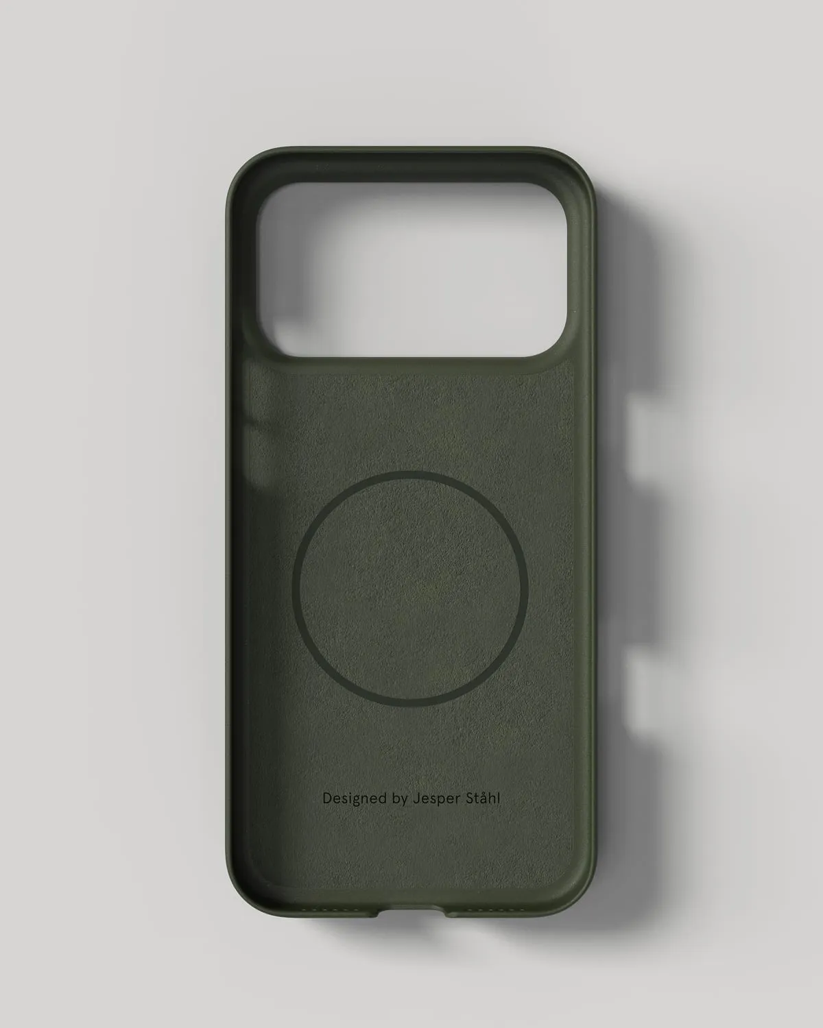 Nudient Thin Case iPhone 18 Pro Max cover Pine Green MagSafe