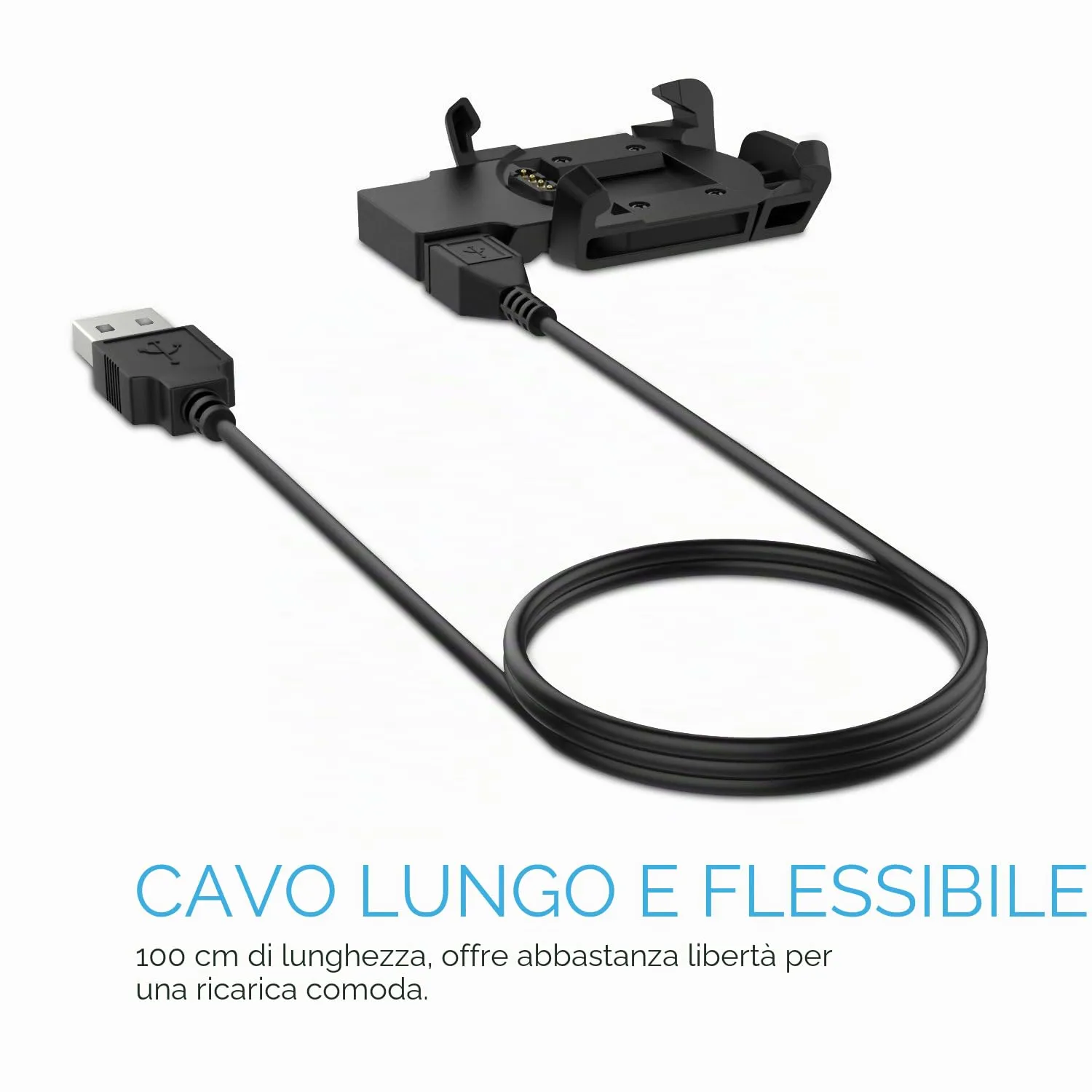 MoKo Garmin Fenix 3 caricatore USB-A clip ricarica