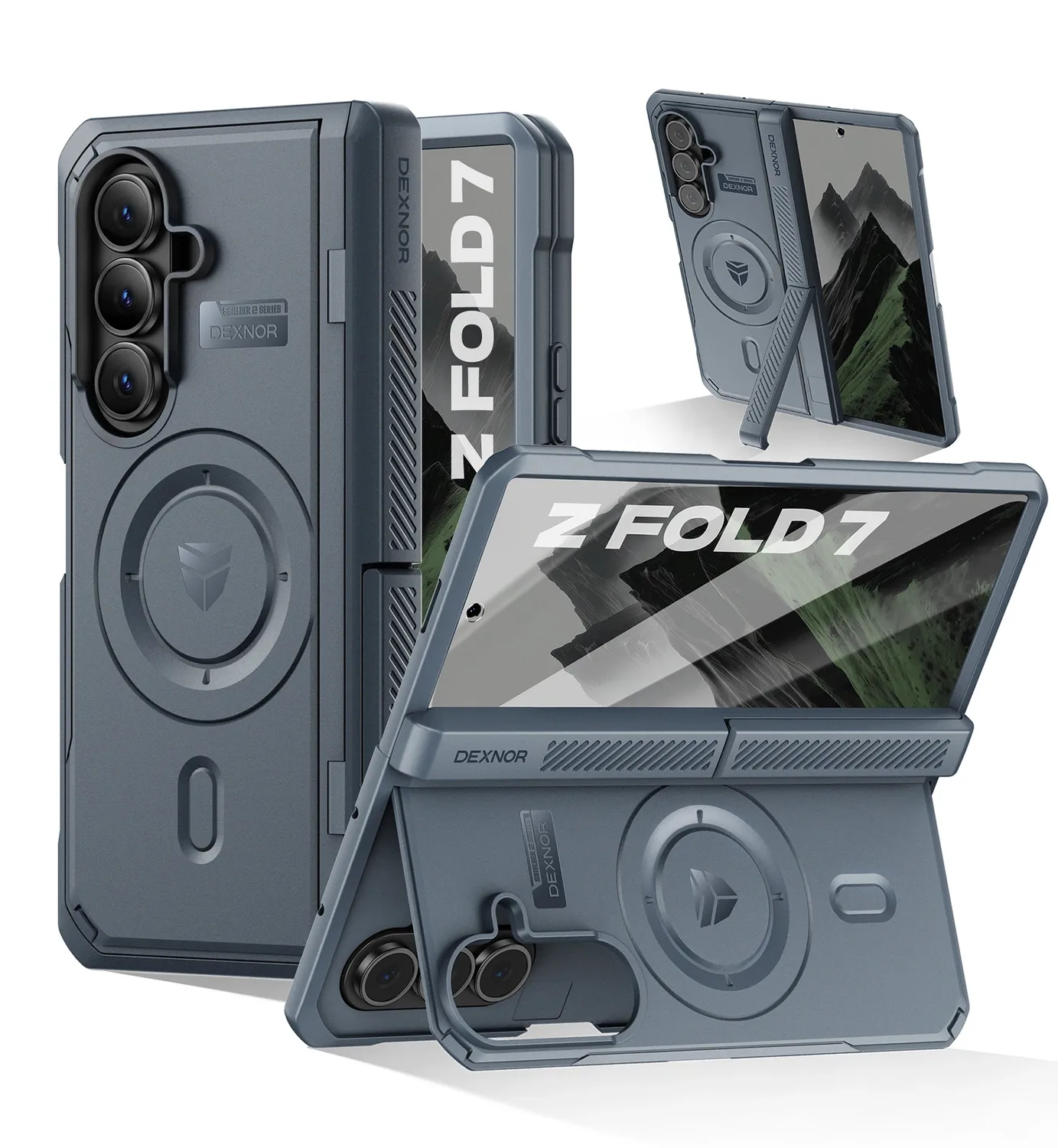 Dexnor Galaxy Z Fold 7 custodia integrale nero antiurto MagSafe
