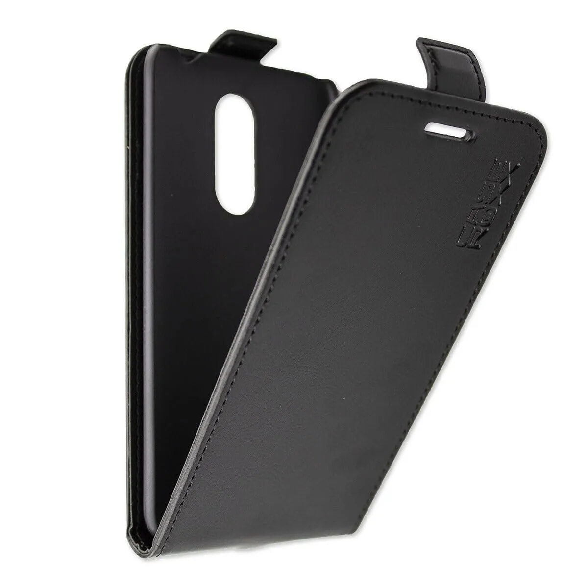 caseroxx Echo Moon cover flip finta pelle nero