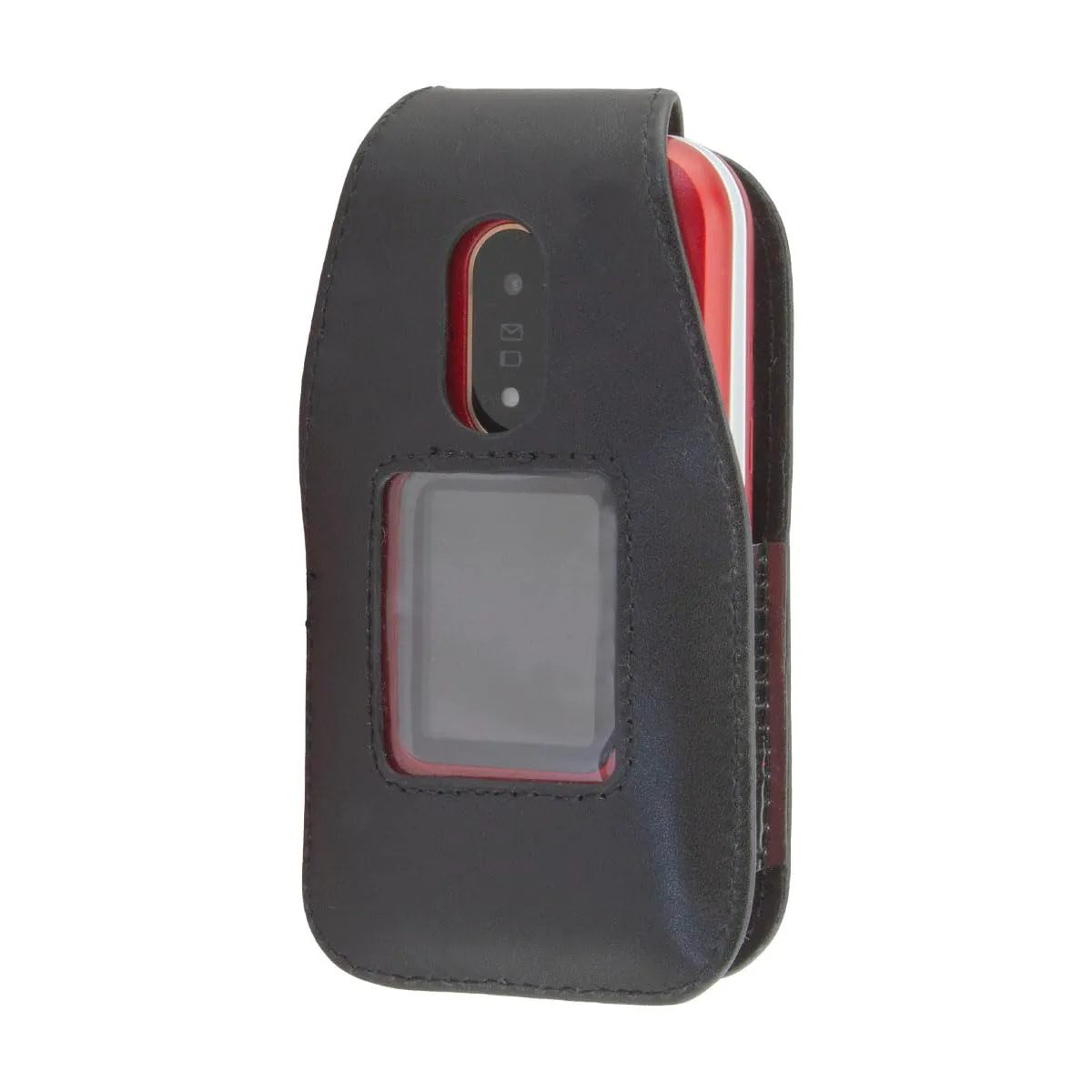 caseroxx Borsello Doro 6880 Pelle Nera Clip Cintura