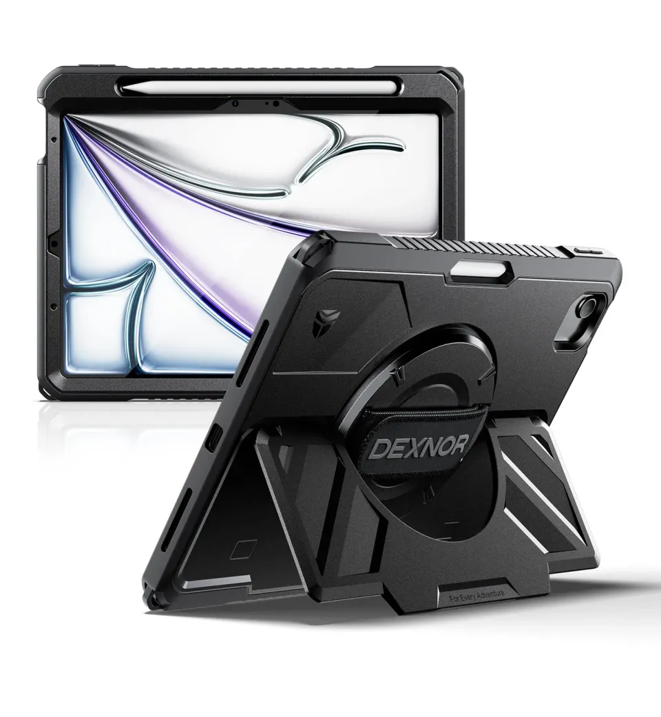 Dexnor iPad Air 11 M4 2026 custodia rugged nera