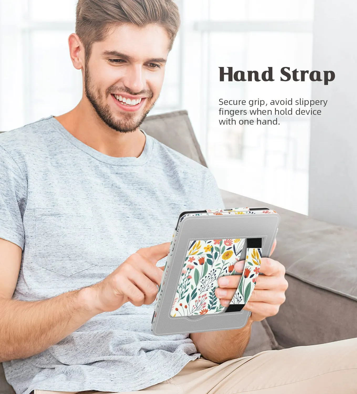 MoKo Cover Kindle Paperwhite 6,8" Fiori con stand