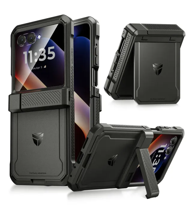 Dexnor Moto Razr 2026 custodia rugged nera antiurto