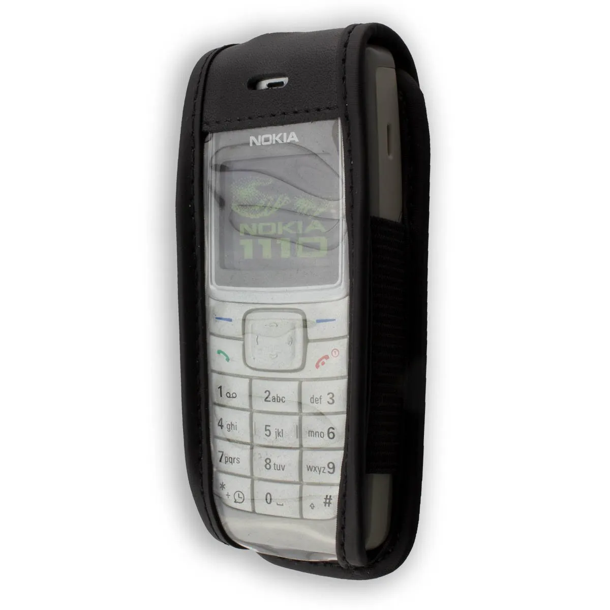 caseroxx Custodia cintura pelle Nokia 1110/1110i/1112 nera vera pelle