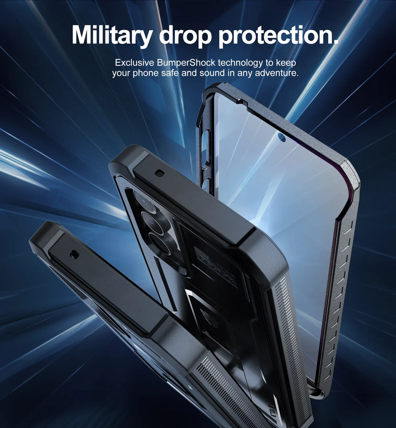 Dexnor per Galaxy S23 FE cover nera con pellicole