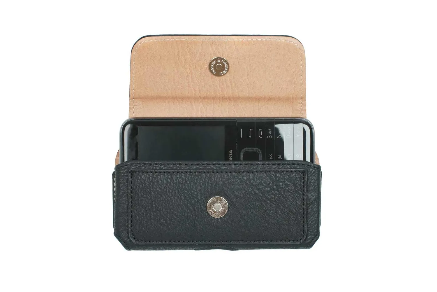 caseroxx custodia con clip cintura per Nokia 8210 4G nera magnetica