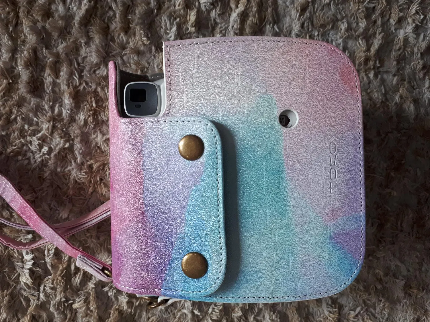 MoKo custodia fotocamera Fujifilm Instax Mini 8/9 PU tracolla
