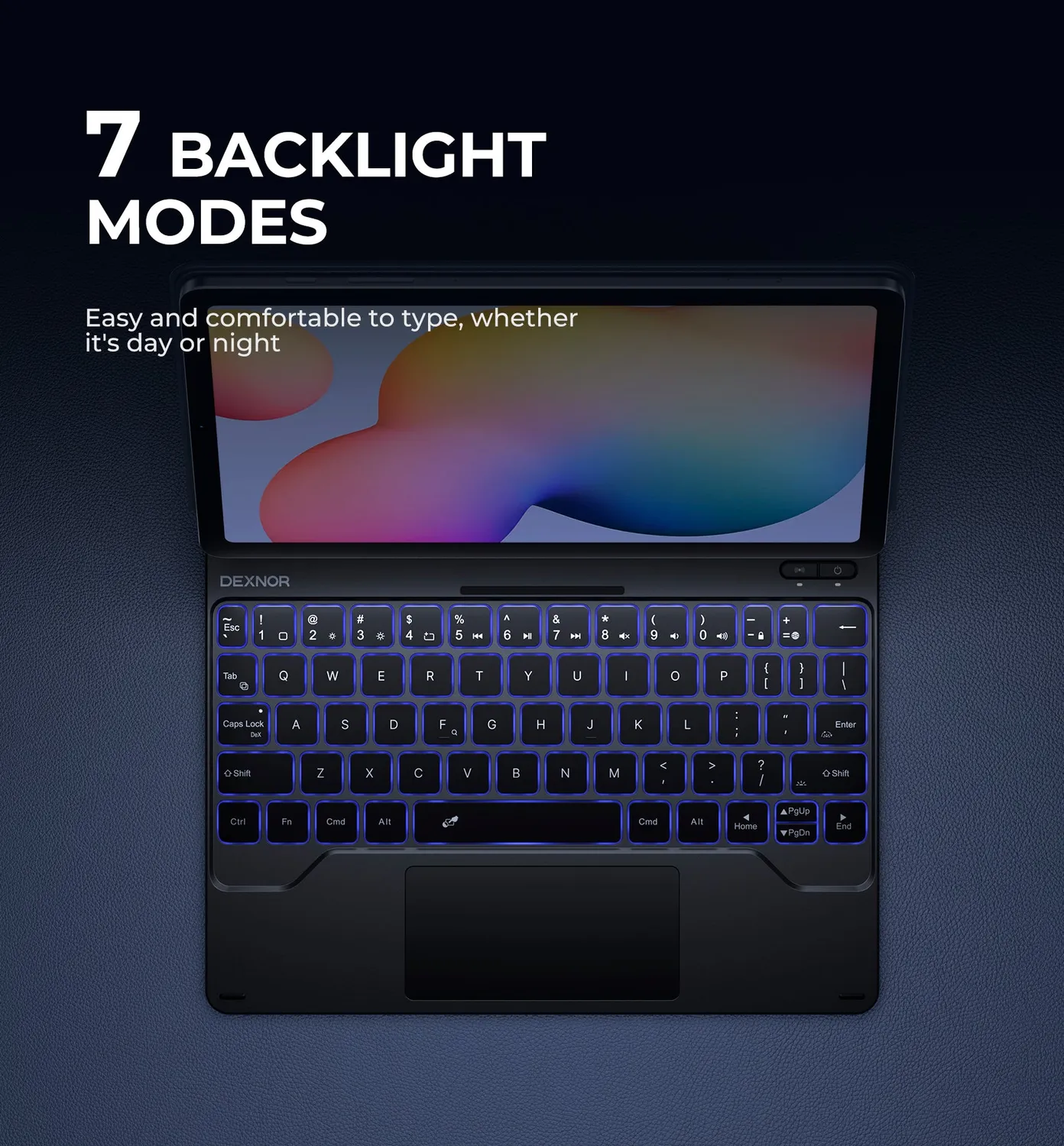 Dexnor Galaxy Tab S6 Lite 2022 custodia tastiera nera IT