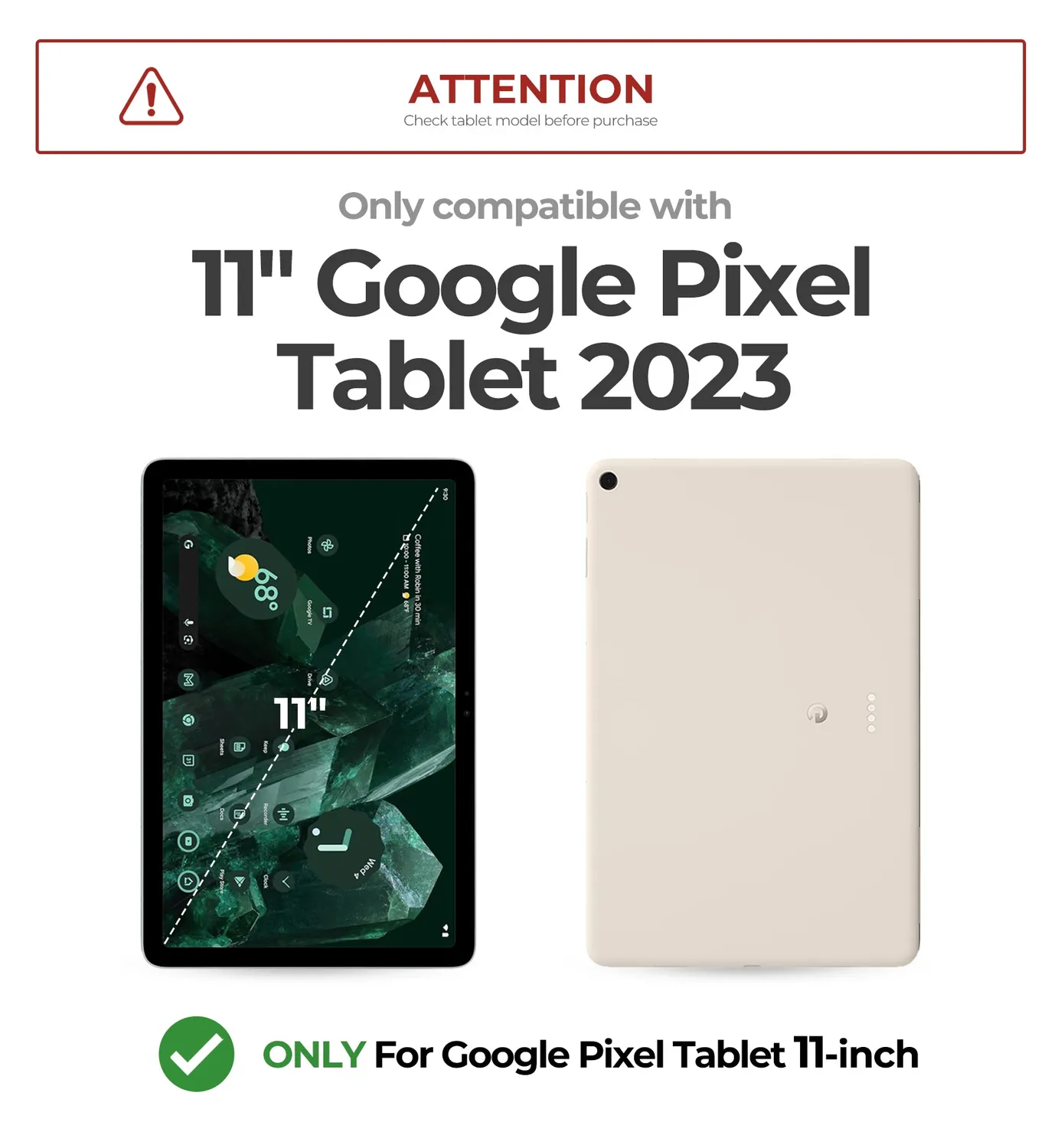 Dexnor Cover Pixel Tablet 11 Nera con Stand